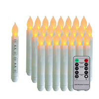 Bougies flottantes avec télécommande magique, bougies suspendues à lumière vacillante chaude, bougies LED sans flamme avec télécommande
