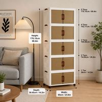 Organizzatore per Armadio a Due Livelli, Altezza 74cm, Struttura Impilabile, per Uso Domestico, Vendita all'Ingrosso per Esportazione