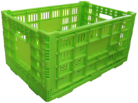 Caisse en plastique pliable, panier en plastique pour fruits et légumes