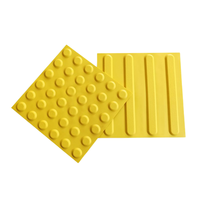 Baldosas Táctiles de Plástico PVC TPU, Indicador Táctil ABS, Tira Táctil Autoadhesiva con Adhesivo para Personas Ciegas