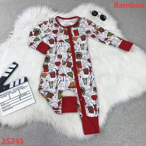 Pijamas de Bambú con Personajes de <span class=keywords><strong>West</strong></span> & Food para Bebés, Mameluco con Cremallera para Niños Pequeños, Pijamas de Bambú Viscosa, Cajas Misteriosas, Conjuntos de Ropa para Niñas - Product Image 2
