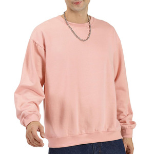 เสื้อสเวตเชิ้ตผู้ชายผ้าคอตตอนเนื้อนุ่ม ทรงโอเวอร์ไซส์ สวมใส่สบาย ทรงหลวม แขนยาว คอกลม เสื้อผ้าผู้ชาย เสื้อสเวตเชิ้ตเนื้อหนา - Product Image 1