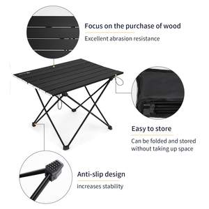 Mini mesa de aluminio ligera Moonlence, portátil para mochileros y camping en la playa, muebles plegables para exteriores - Product Image 5