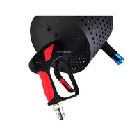 Pistolet à confettis CO2 portable pour DJ avec tuyau d'air de 3 mètres, spécifications UE et US, batterie au lithium rechargeable