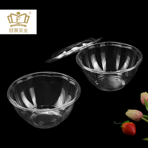 Recipientes De Alimentos Take-Away De Plástico Descartável De 32oz com Tampa De Salada De Rosa To-Go Wholesale Containers Venda Direta Da Fábrica - Product Image 5