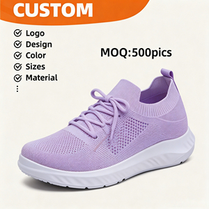 <span class=keywords><strong>Zapatillas</strong></span> Deportivas Personalizadas Color Morado, Calzado Casual Juvenil y Refrescante para Damas, Estilo para Caminar, Precio al por Mayor - Product Image 5