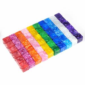 Juego de Dados Acrílicos Personalizados de 16 mm con 6 Caras en Blanco para Grabar con Logotipo D6 para Juegos de Mesa - Product Image 3
