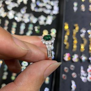 Cincin Perak 925 dengan <span class=keywords><strong>Opal</strong></span> Alami Potongan Oval dan Gelang <span class=keywords><strong>Opal</strong></span> Hitam Perhiasan Batu Permata Klasik untuk Ulang Tahun - Product Image 2