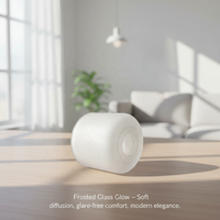 Lampe suspendue au sol en verre borosilicate artisanal, style nordique rustique minimaliste, éclairage moderne écologique