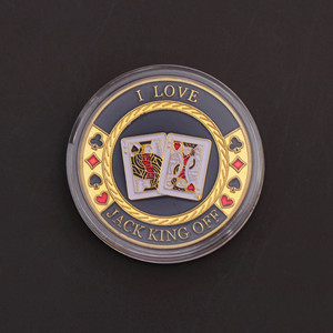 Xi chip may mắn xu Monte Carlo huy hiệu thách thức bộ sưu tập tiền Xu Kỷ Niệm mạ kim loại Tình Yêu chết cắt 3D mạ điện - Product Image 5