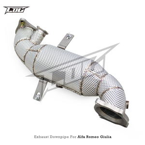 Downpipe di Scarico Boska per <span class=keywords><strong>Alfa</strong></span> Romeo Giulia/<span class=keywords><strong>Stelvio</strong></span> 2.0T 2017-2021, Tubo di Scarico in Acciaio Inox con Catalizzatore - Product Image 2