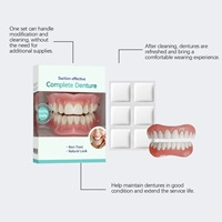 Dentiers en silicone moulables pour hommes et femmes, facettes dentaires pour femmes, ensemble supérieur et inférieur assorti, pratique et rapide