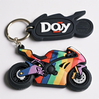 Tous types de porte-clés en gros, porte-clés personnalisés en PVC souple 3D pour cadeaux promotionnels