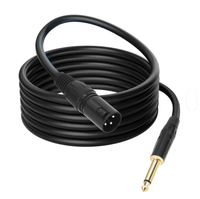 Nouveau câble audio professionnel en gros, XLR femelle, blindage tressé durable, adapté au son en direct