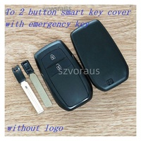 Ensemble de porte-clés pour Toyota 2 boutons avec clé d'urgence sans logo
