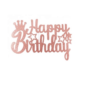 Décoration de gâteau princesse personnalisée en papier arc-en-ciel sirène or pour mariage, anniversaire, remise de diplôme, décorations de Noël et d'Halloween - Product Image 2