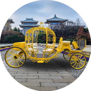 Mariage personnalisé de luxe Citrouille Véhicule commercial électrique de calèche pour Cendrillon Tourisme Transport spécial - Product Image 4