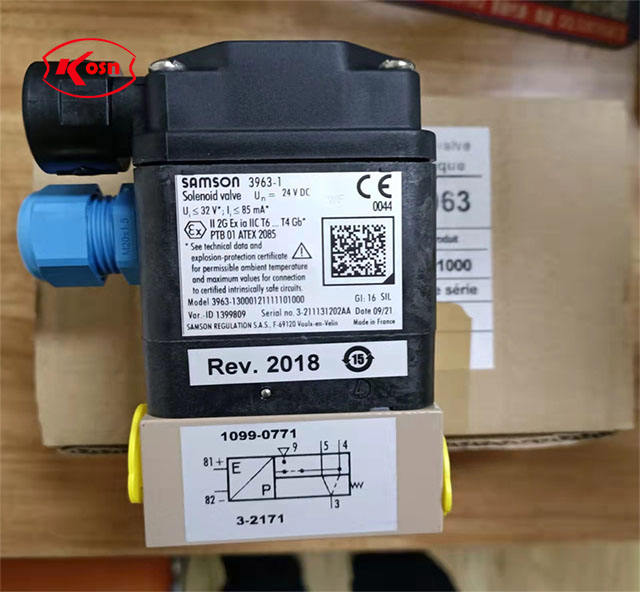 Samson 3963 Solenoid Valves for Pneumatic Actuators in Hazardous Areas