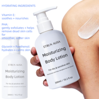 Lotion hydratante pour le corps pour peaux sèches et sensibles, vitamine E, PHA, glycérine, panthénol, renforce la barrière cutanée, OEM ODM en gros