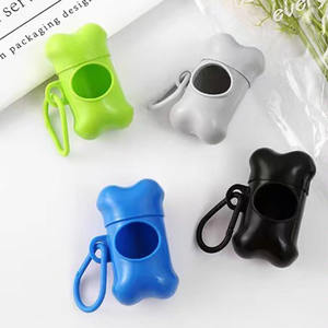 도매 뼈 모양의 플라스틱 개 똥 가방 디스펜서 사용자 정의 로고 인쇄 애완 동물 쓰레기 봉투 홀더 - Product Image 2