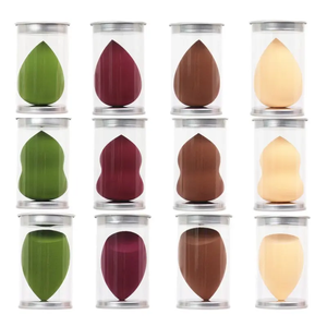 Batidora de esponja de <span class=keywords><strong>maquillaje</strong></span> sin látex negra suave duradera y sin desprendimiento Ideal para maquilladores profesionales - Product Image 2