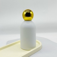 Envases Cosméticos Personalizados de 100 ml, Botellas de Perfume con Pulverizador y Tapas de Bola Doradas