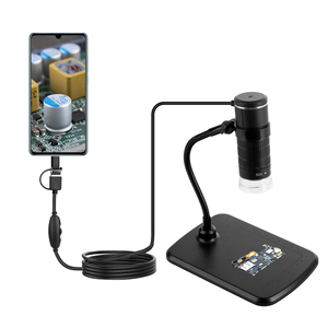 Microscopio <span class=keywords><strong>Digital</strong></span> USB con soporte, brazo ajustable con Base de Metal para inspección de componentes de placa PCB - Product Image 5