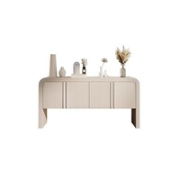 Buffet en bois multifonctionnel de style français léger et luxueux pour salon, entrée, couloir et utilisation murale