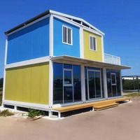 Maison conteneur personnalisable à 2 étages, maisons pliables et détachables, 3 chambres, 2 salles de bain, maisons conteneur de luxe de 40 pieds