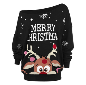 Suéter Navideño de Punto Elástico Grueso y Suave Antiarrugas para Mujer, Novedades de Invierno 2021 - Product Image 4