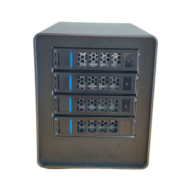 4 Bay NAS AMD R5 3500U 2.5G LAN USB DDR4 SO-DIMM M.2 PCIe SATA Storage Server Windows 10 11 Linux Home Media Stock