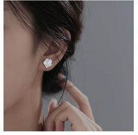 Elegante S925 Silber Rosen-Ohrstecker 925 Sterling Silber Blumen-Ohrringe