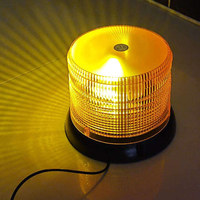 Feux de signalisation LED magnétiques, lumière d'avertissement, DC12-24V, clignotant ambre, lumière d'urgence rotative pour camion