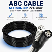 Câble d'alimentation aérien en aluminium gainé XLPE 600/1000V ABC 16mm2 25mm2 35mm2 50mm2 70mm2