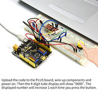 Kit de programmation STEM Keyestudio, apprentissage de la programmation, kit de capteurs électroniques DIY, kit de démarrage de base pour Arduino sans carte