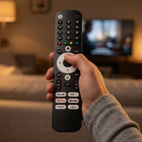 Control Remoto por Voz para Smart TV Inalámbrico Personalizable, 2.4GHz /BT/ Modo Dual/Air Mouse con Opción para Proyector, Android Box