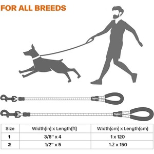 Laisse pour chien réfléchissante, robuste, ronde, tressée, en nylon, correa para perros, escurrido, corde pour chien, laisse pour animal de compagnie - Product Image 5