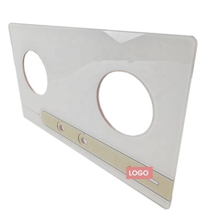 <span class=keywords><strong>Protector</strong></span> de estufa de Gas de cocina superior de vidrio con serigrafía templada de alta calidad, 2 quemadores, encimera de vidrio templado de cerámica - Product Image 2