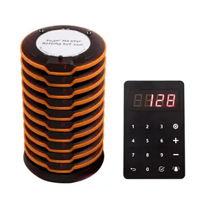 Kostenloser Logo-Druck Drahtloser Kunde Paging Calling Food Court Truck Restaurant Summer Pager-System mit Touch-Tastatur