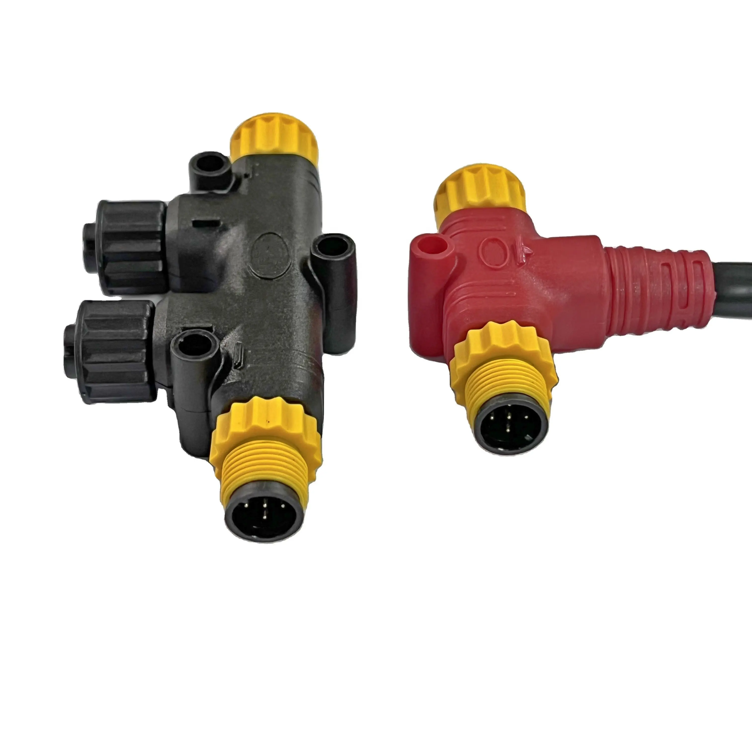 NMEA 2000 steamer yacht subsea plastic injection molding connectors shrink corner branch M12 connector