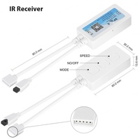 Contrôleur de bande LED RGBW SP613E SP614E 5V-24V 144W 6A avec application musicale, micro intégré, télécommande IR 4 canaux, portée 20m