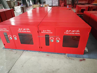 Enrouleur de tuyau d'incendie Cabinet avec balançoire Enrouleur de tuyau d'incendie manuel 1 "x 30m Buse d'incendie Armoire