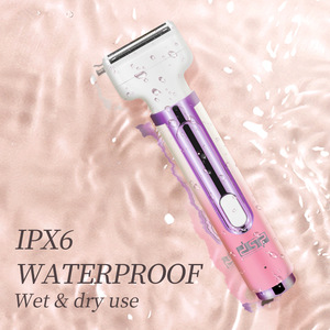 Depiladora eléctrica para mujer con 4 cabezales reemplazables para cara, cuerpo, axilas, área privada, herramienta de afeitado, recargable por USB - Product Image 2