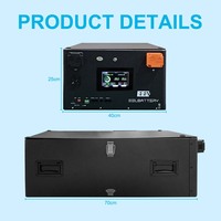 Pack de batteries fini EEL V6 Pro 17KWH 16S 51.2V avec cellules LiFePO4 CATL EVE 314AH 330Ah intégrées + BMS JK 200A + Disjoncteur et fusible