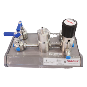 Regulador de <span class=keywords><strong>CO2</strong></span> de latón de doble cara para Panel de Control de presión de diseño Modular de Gas helio oxígeno para acetileno de argón propano LPG - Product Image 1