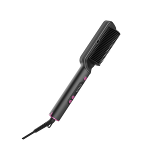 Professional <b>Electric</b> Ceramic Coating <b>Hair</b> Straightening <b>Brush</b> With LED Digital Display for Salon and Home Use - Product Image 3