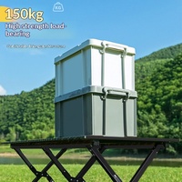 Leichter Tragbarer Aluminium-Klapptisch für Reisen, Camping, Freizeit, Picknick, Quadratischer Tisch, Nachtmarktstand-Ausrüstung
