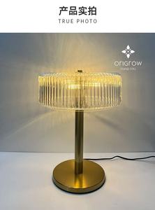 Lampe de table en verre minimaliste nordique moderne E14 Base corps en fer AC LED pour la décoration intérieure et l'hôtel lecture de chevet batterie portable - Product Image 5