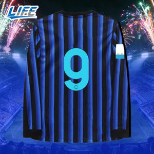 Camiseta Inter <span class=keywords><strong>de</strong></span> Milán, Estilo Estadio Meazza, Temporada 25/26, Nueva, Transpirable, Talla Grande, Número 9, Edición Especial - Product Image 1