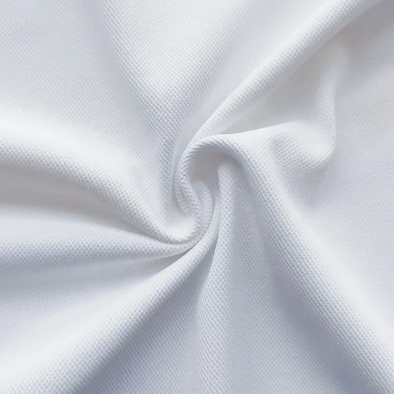 Pique sports polyester polo shirt fabric